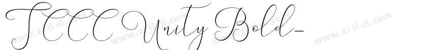 TCCC Unity Bold字体转换